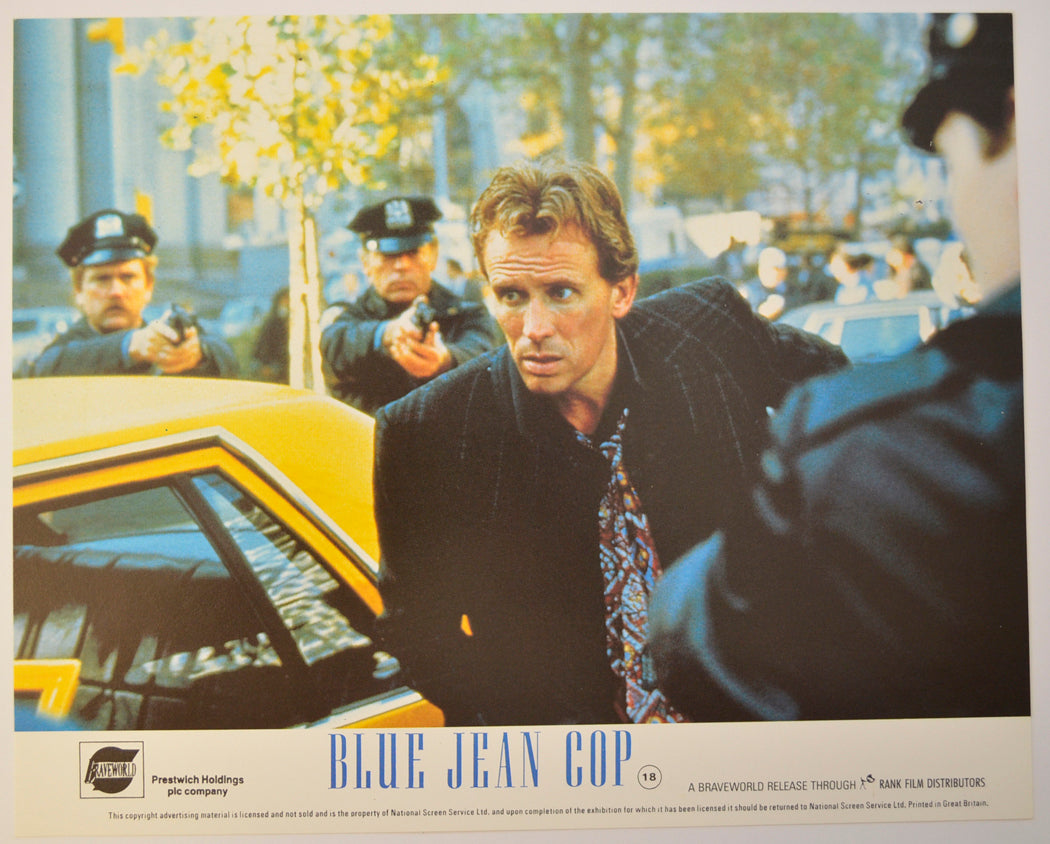 BLUE JEAN COP (Card 3) Cinema Set of Colour FOH Stills / Lobby Cards 