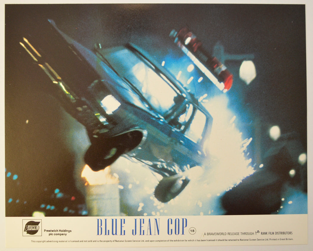 BLUE JEAN COP (Card 5) Cinema Set of Colour FOH Stills / Lobby Cards 