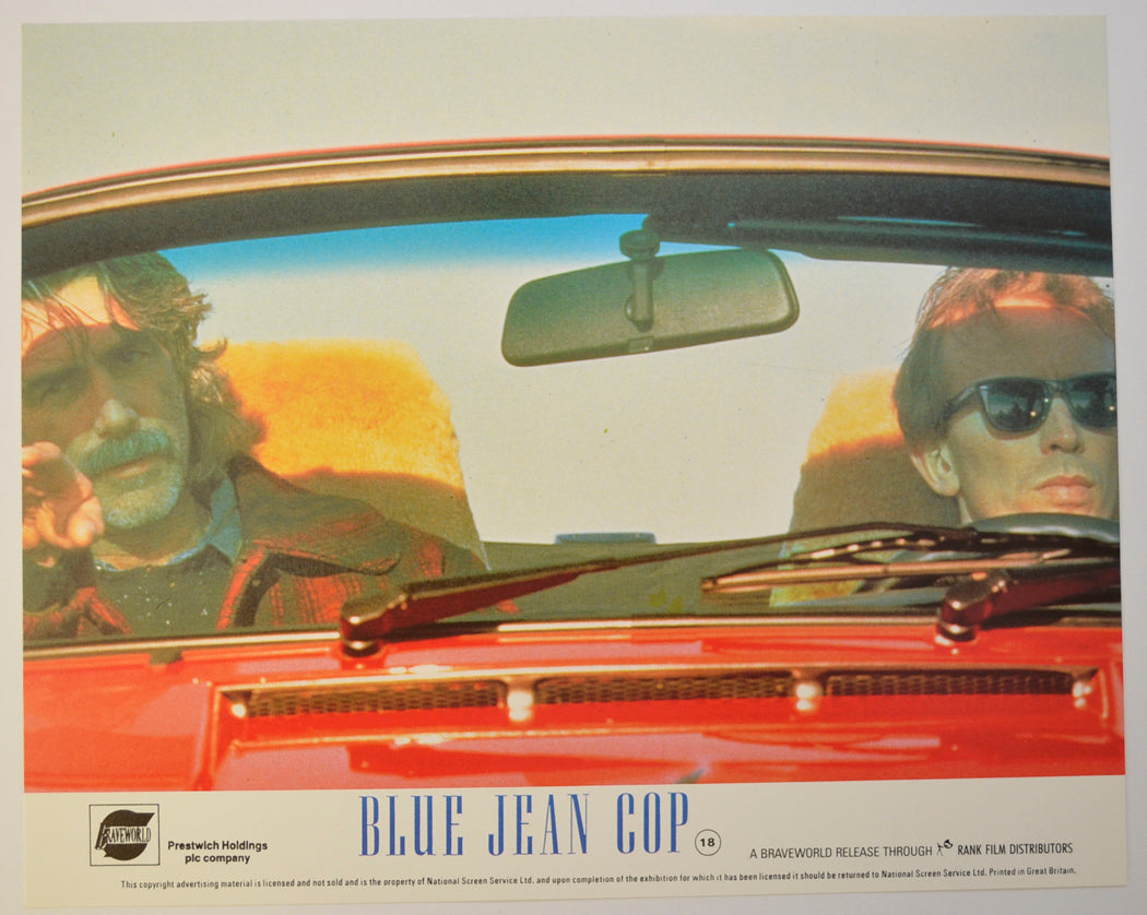 BLUE JEAN COP (Card 6) Cinema Set of Colour FOH Stills / Lobby Cards 