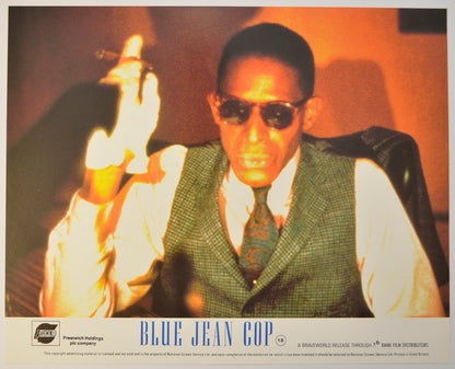 BLUE JEAN COP (Card 7) Cinema Set of Colour FOH Stills / Lobby Cards 