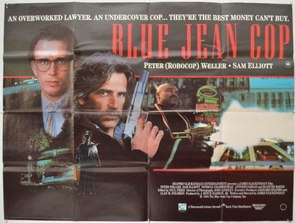 Blue Jean Cop (a.k.a. Shakedown) Original Quad Poster - Film Poster - Movie Poster