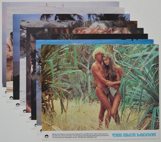 THE BLUE LAGOON (Full View) Cinema Set of Colour FOH Stills / Lobby Cards  