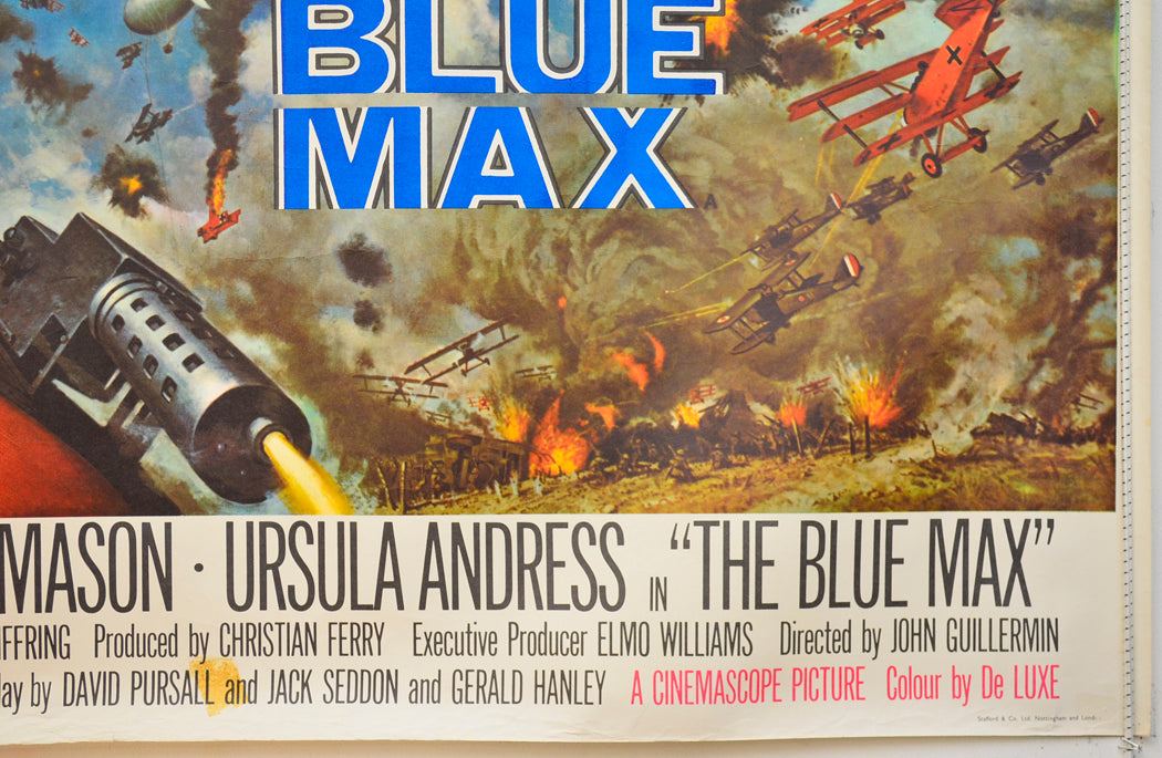 THE BLUE MAX (Bottom Right) Cinema Quad Movie Poster 