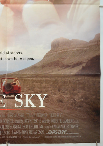 BLUE SKY (Bottom Right) Cinema One Sheet Movie Poster 