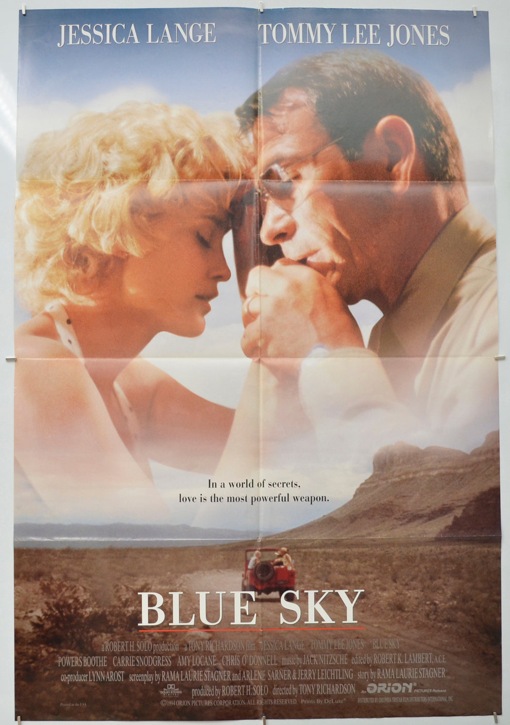 Blue Sky  Original One Sheet Poster - Film Poster - Movie Poster