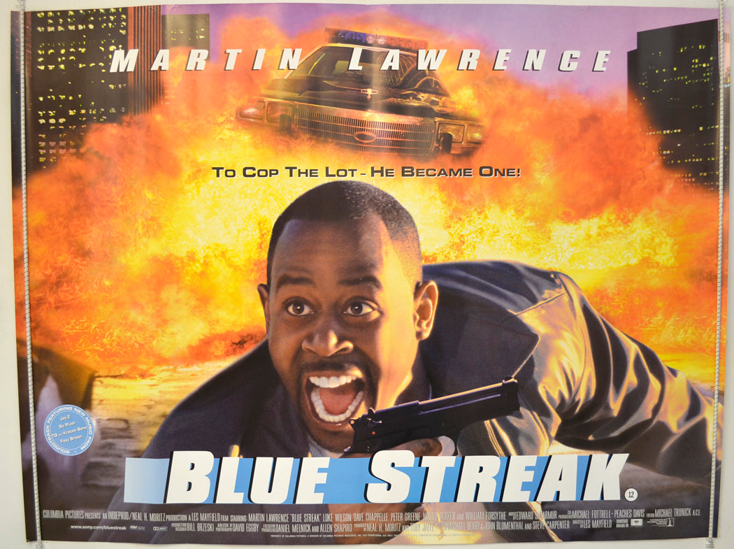 Blue Streak  Original Quad Poster - Film Poster - Movie Poster