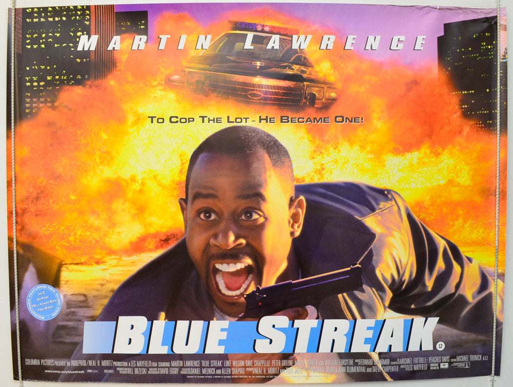 Blue Streak  Original British Quad Poster - Film Poster - Movie Poster