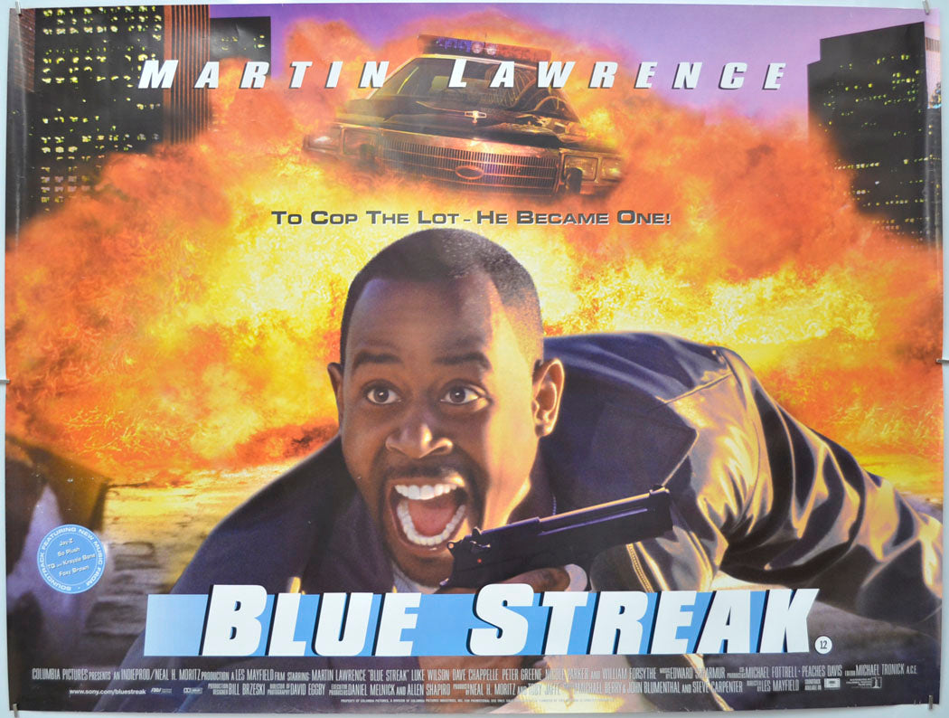 Blue Streak Original Quad Poster - Film Poster - Movie Poster