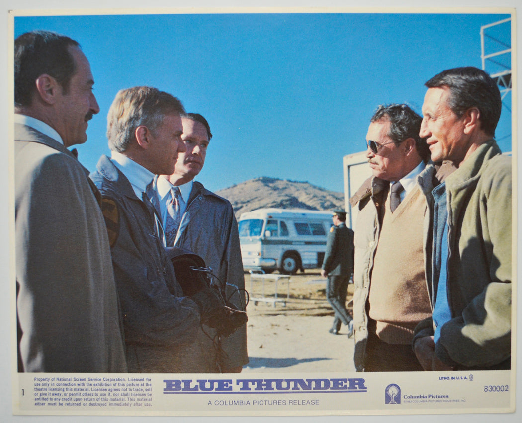 BLUE THUNDER (Card 1) Cinema Colour FOH Stills / Lobby Cards 