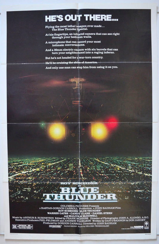 Blue Thunder Original One Sheet Poster - Movie Poster