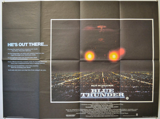 Blue Thunder Original Quad Poster - Film Poster - Movie Poster