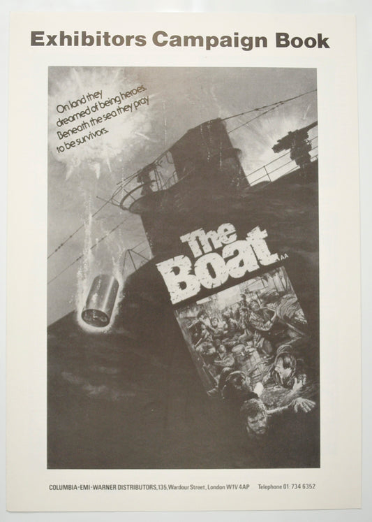 The Boat (a.k.a. Das Boot)  Original 4 Page Cinema Exhibitors Campaign Pressbook (UK)