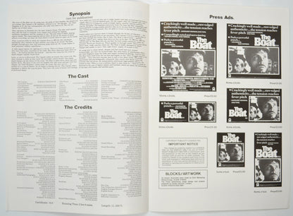 THE BOAT Cinema Exhibitors Campaign Pressbook - INSIDE 