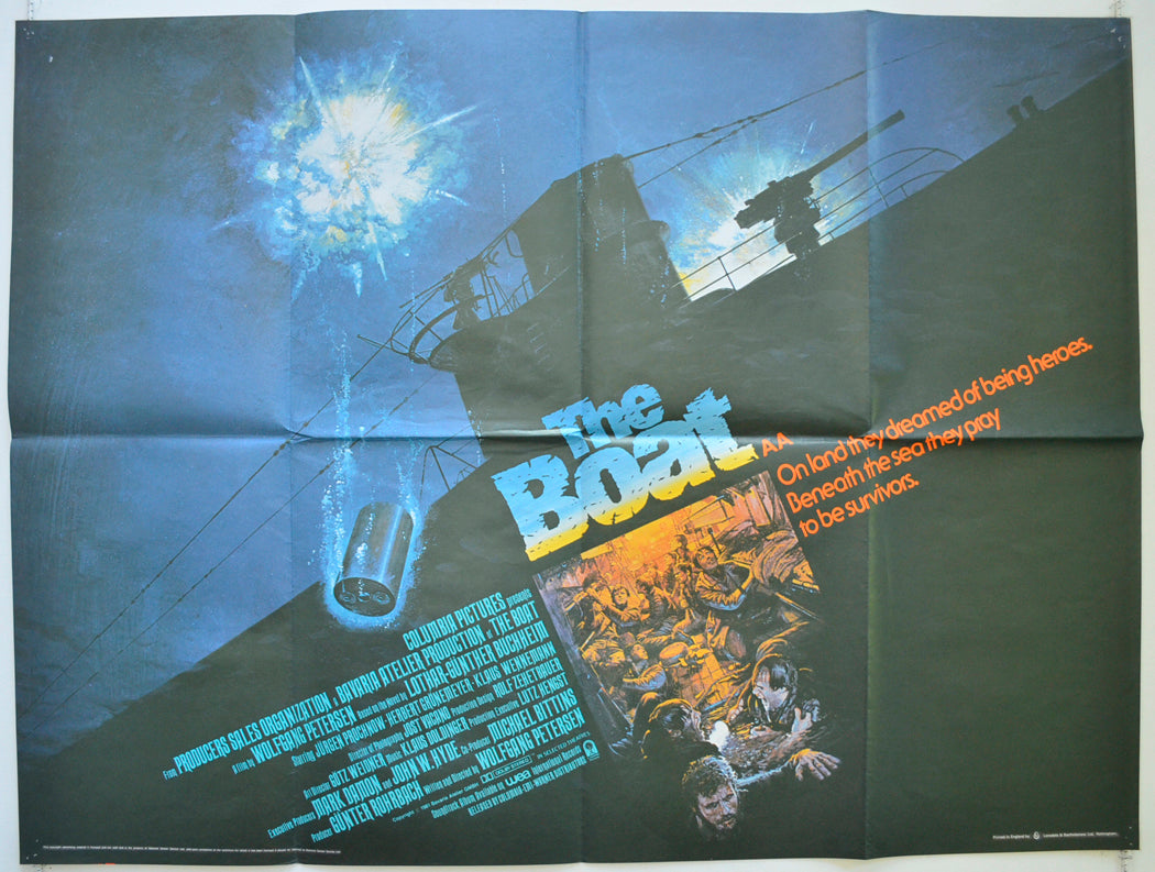 The Boat  Original British Quad Poster - Film Poster - Movie Poster 