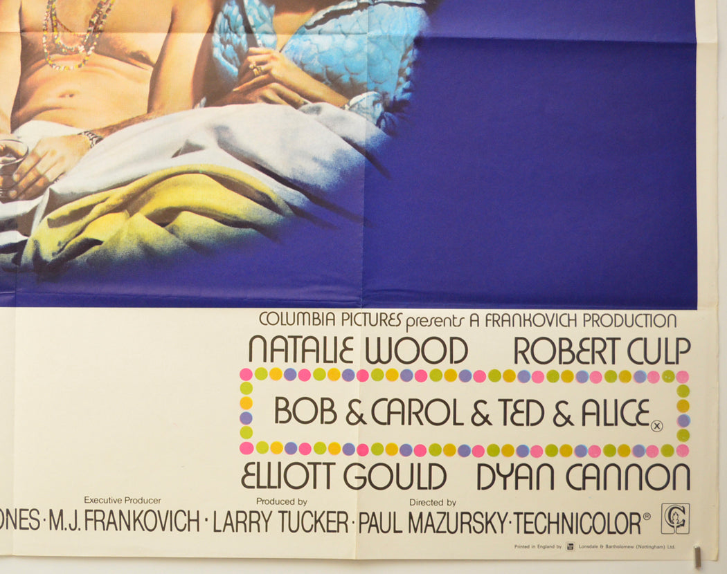 BOB AND CAROL AND TED AND ALICE (Bottom Right) Cinema Quad Movie Poster 