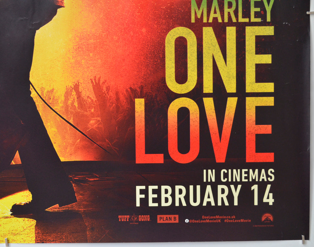 BOB MARLEY: ONE LOVE (Bottom Right) Cinema Quad Movie Poster 