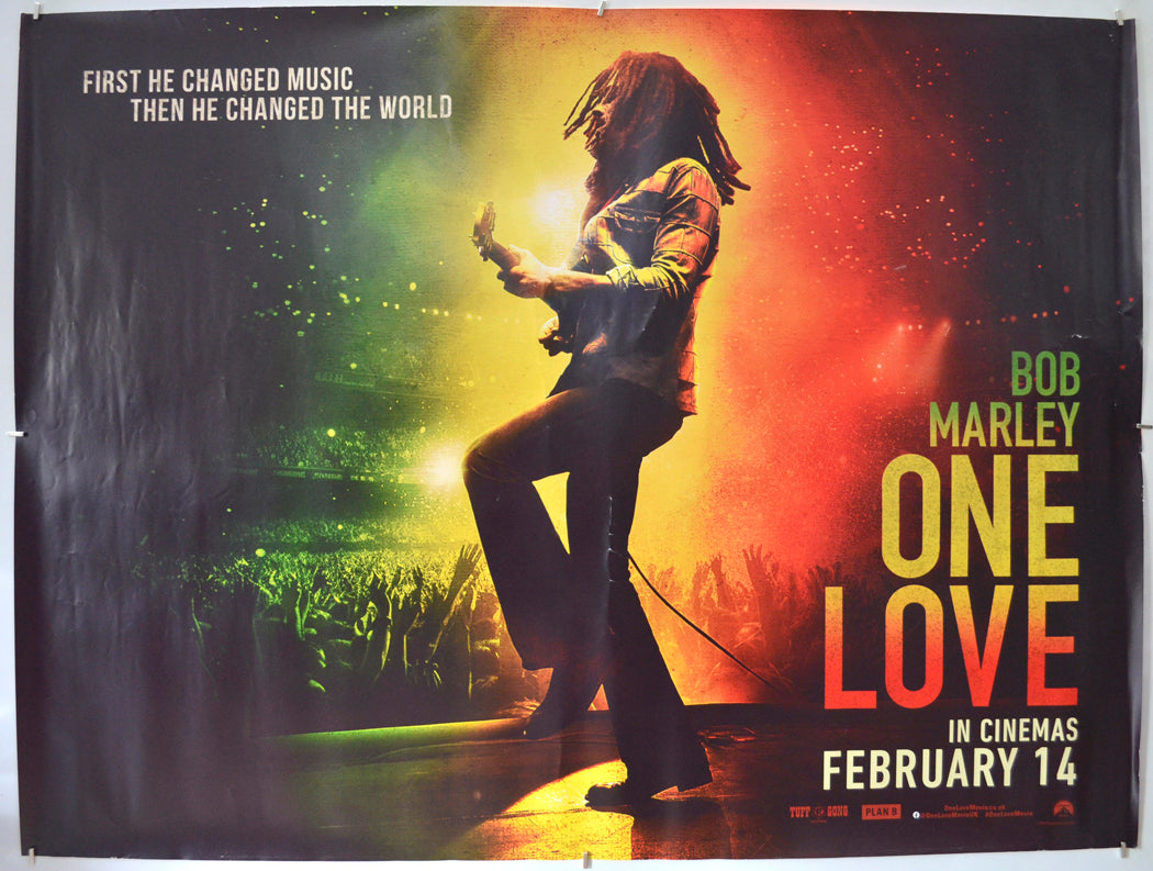 Bob Marley: One Love Original Quad Poster - Film Poster - Movie Poster 