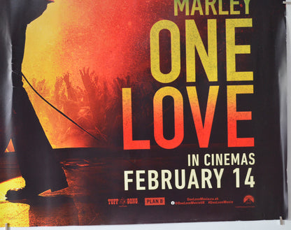 BOB MARLEY: ONE LOVE (Bottom Right) Cinema Quad Movie Poster 