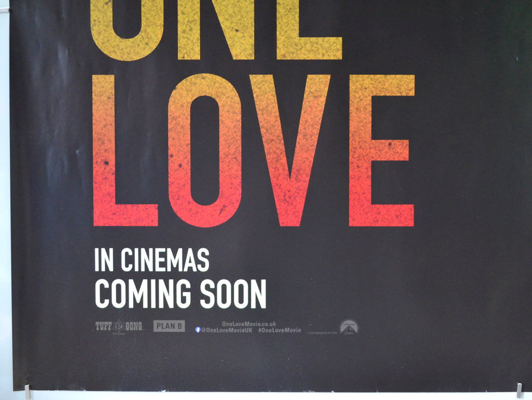 BOB MARLEY: ONE LOVE (Bottom Left) Cinema Quad Movie Poster 