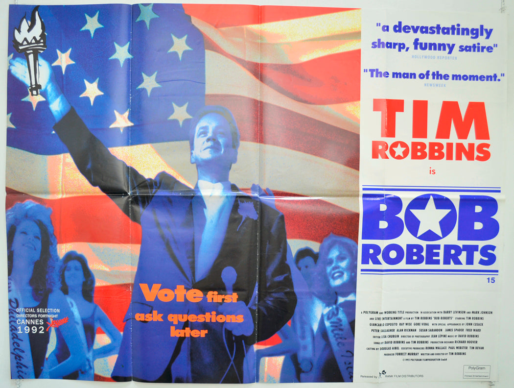 Bob Roberts Original Quad Poster - Film Poster - Movie Poster  