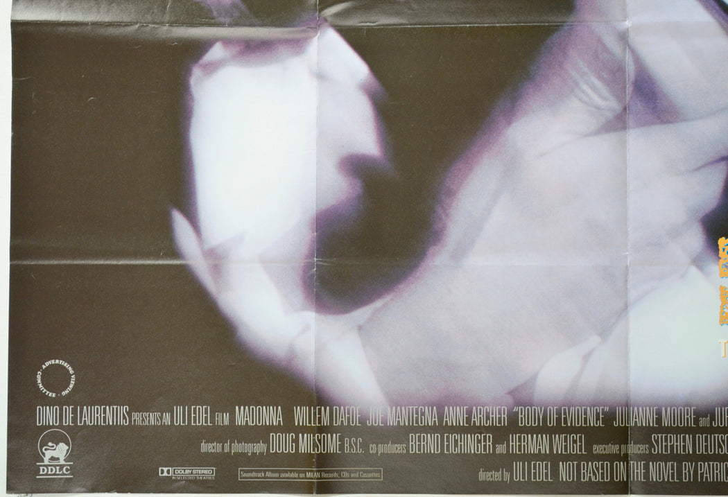 BODY OF EVIDENCE (Bottom Left) Cinema Quad Movie Poster 