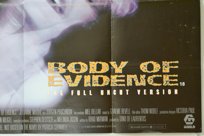 BODY OF EVIDENCE (Bottom Right) Cinema Quad Movie Poster 