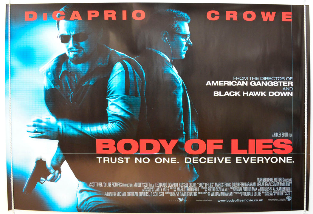 Body Of Lies  Original British Quad Poster - Film Poster - Movie Poster