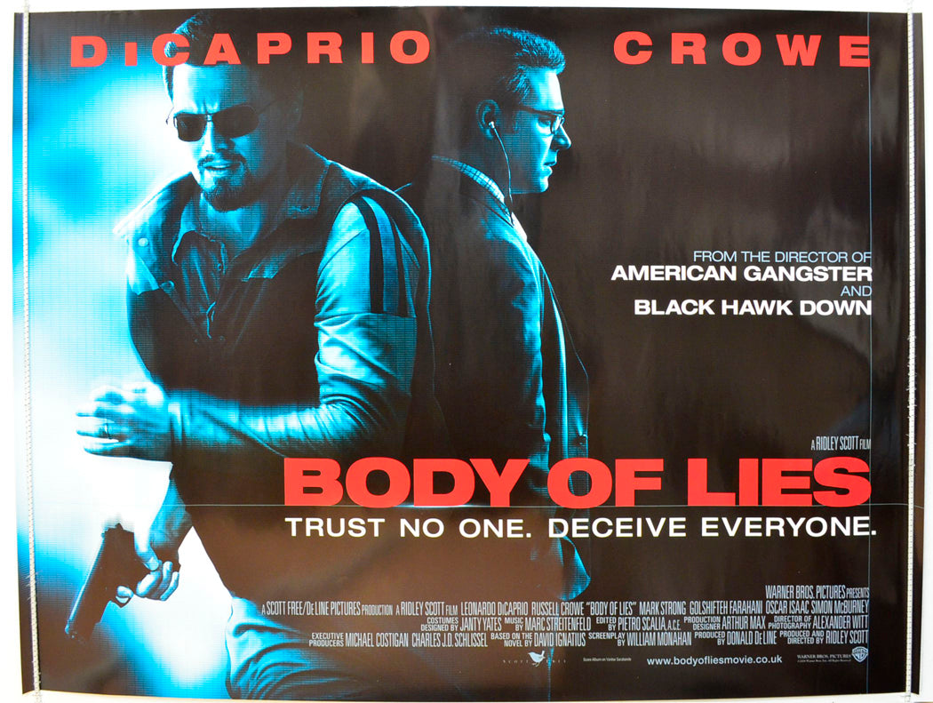 Body Of Lies  Original British Quad Poster - Film Poster - Movie Poster