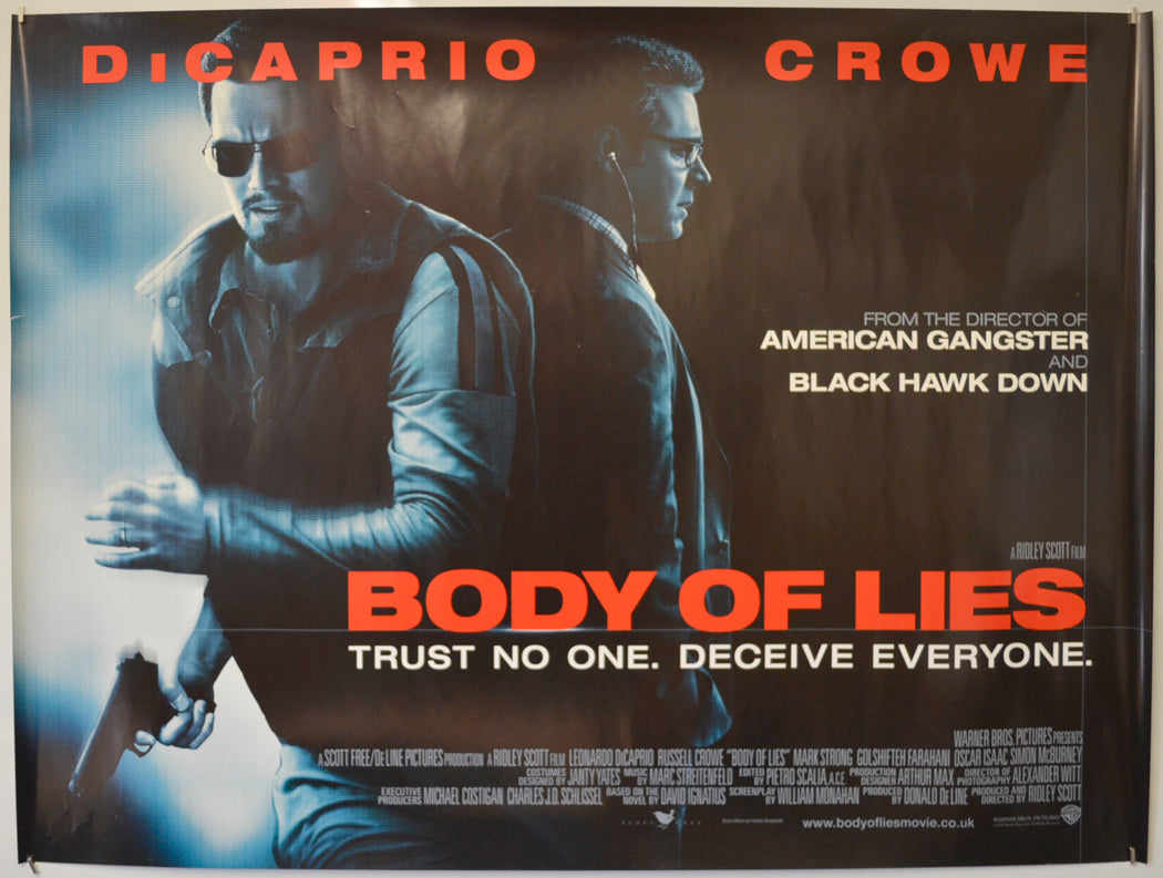 Body Of Lies  Original Quad Poster - Film Poster - Movie Poster