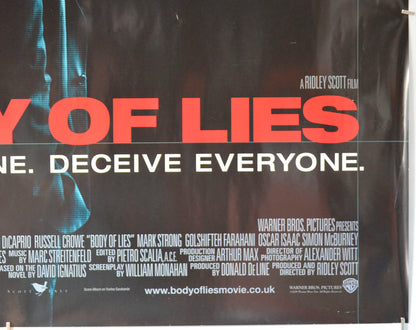 BODY OF LIES (Bottom Right) Cinema Quad Movie Poster 