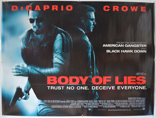 Body Of Lies Original Quad Poster - Film Poster - Movie Poster