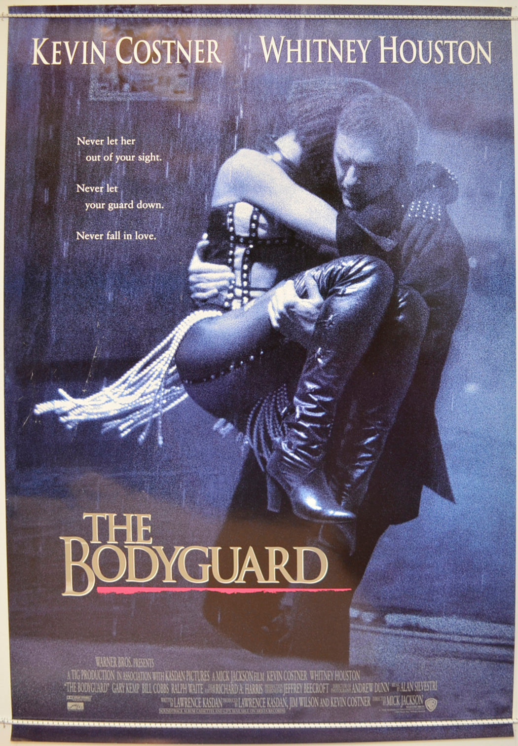 The Bodyguard  Original One Sheet Poster - Film Poster - Movie Poster 