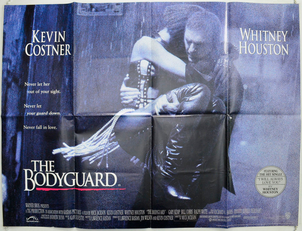 The Bodyguard Original British Quad Poster - Film Poster - Movie Poster 