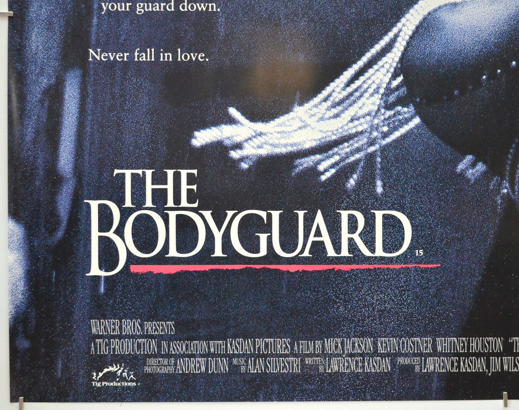 THE BODYGUARD (Bottom Left) Cinema Quad Movie Poster 