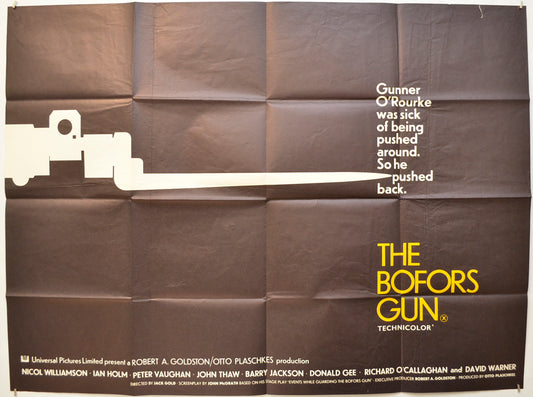 The Bofors Gun Original Quad Poster - Film Poster - Movie Poster