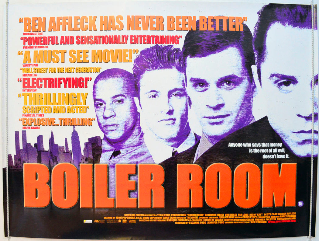 Boiler Room Original British Quad Poster - Film Poster - Movie Poster 