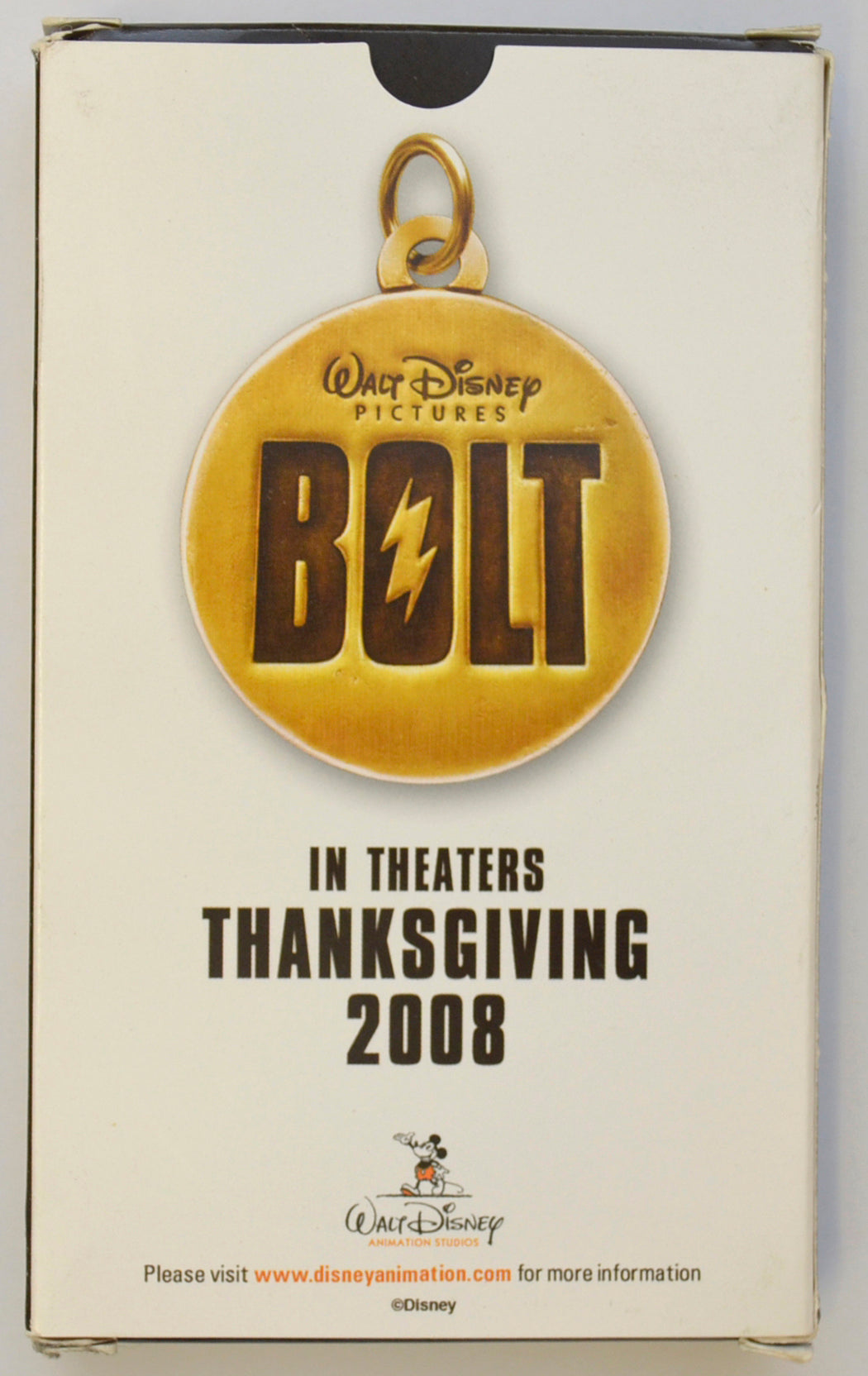 BOLT - Promotional Playing Cards - BACK 