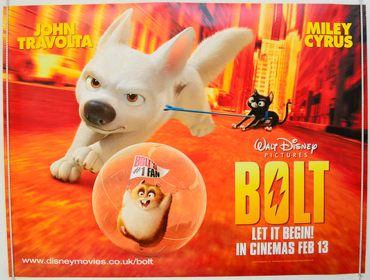 Bolt Original Quad Poster - Film Poster - Movie Poster  