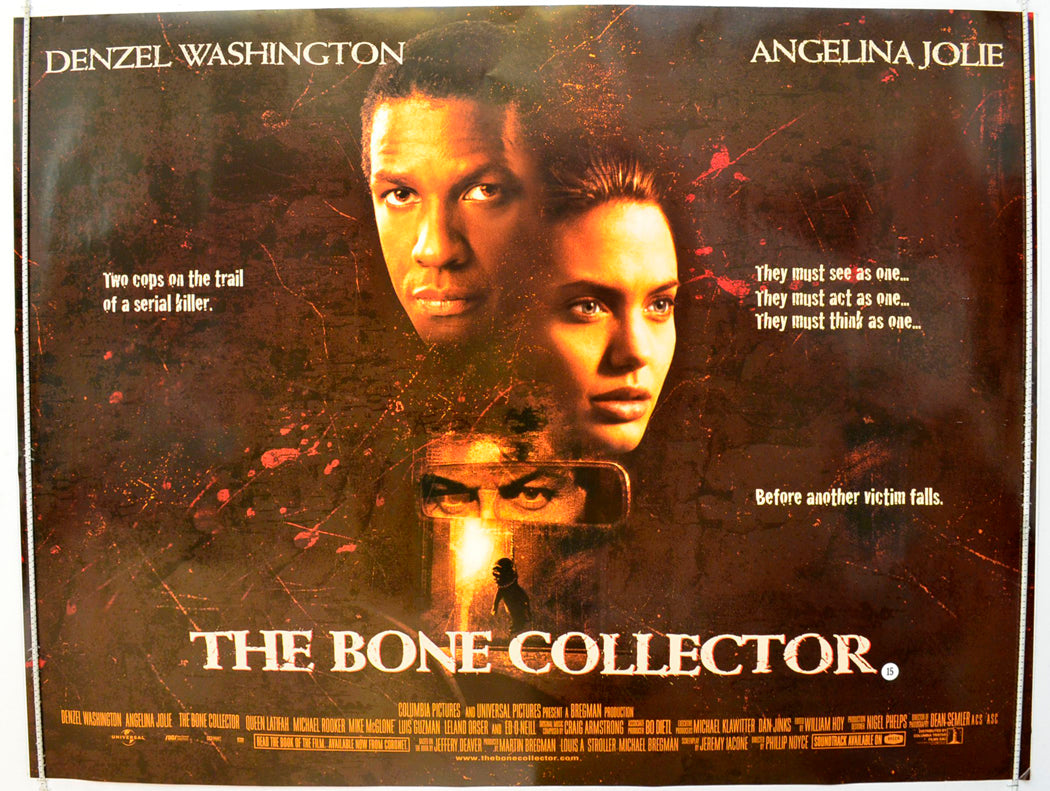 The Bone Collector  Original British Quad Poster - Film Poster - Movie Poster