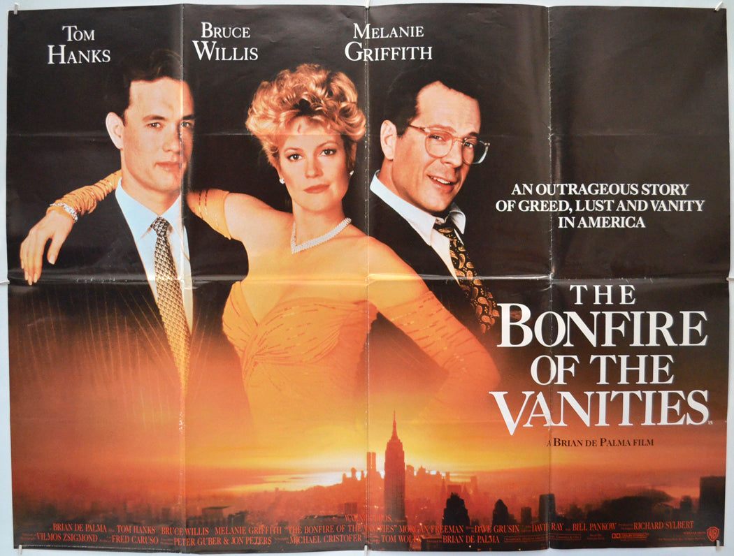 Bonfire Of The Vanities - Original Quad Poster - Film Poster - Movie Poster