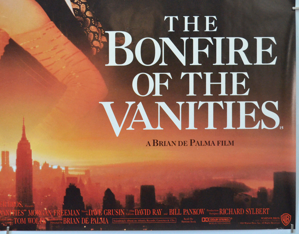 BONFIRE OF THE VANITIES (Bottom Right) Cinema Quad Movie Poster 