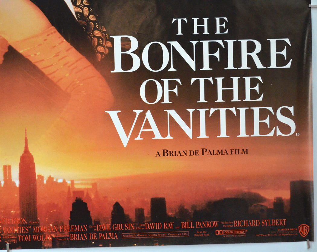 THE BONFIRE OF THE VANITIES (Bottom Right) Cinema Quad Movie Poster 