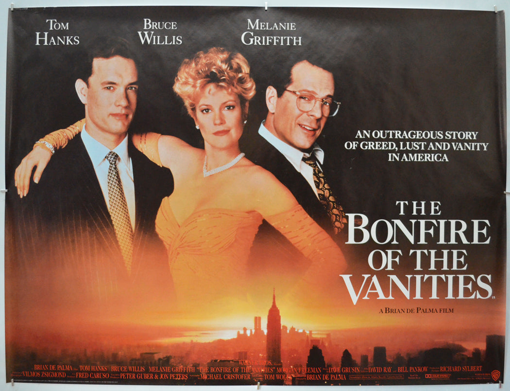 The Bonfire Of The Vanities Original Quad Poster - Film Poster - Movie Poster