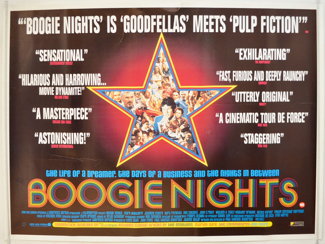 Boogie Nights  Original Quad Poster - Film Poster - Movie Poster