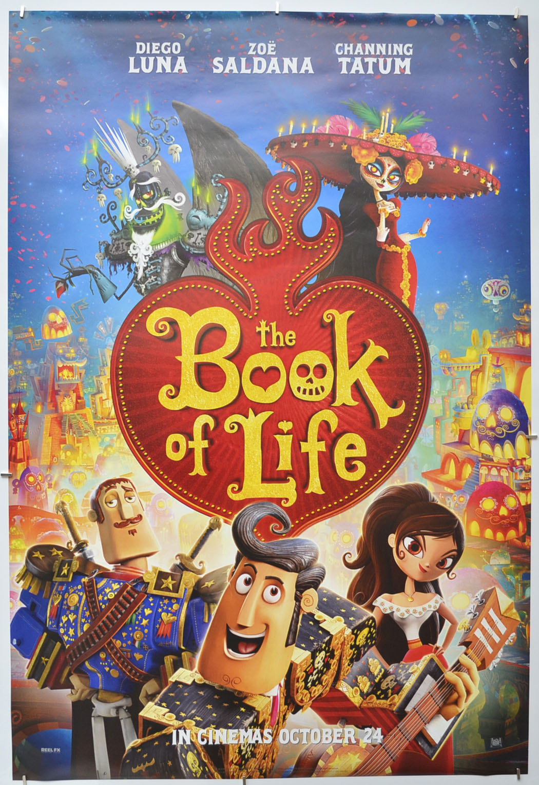 The Book Of Life (Teaser / Advance Version ) Original One Sheet Poster - Film Poster - Movie Poster