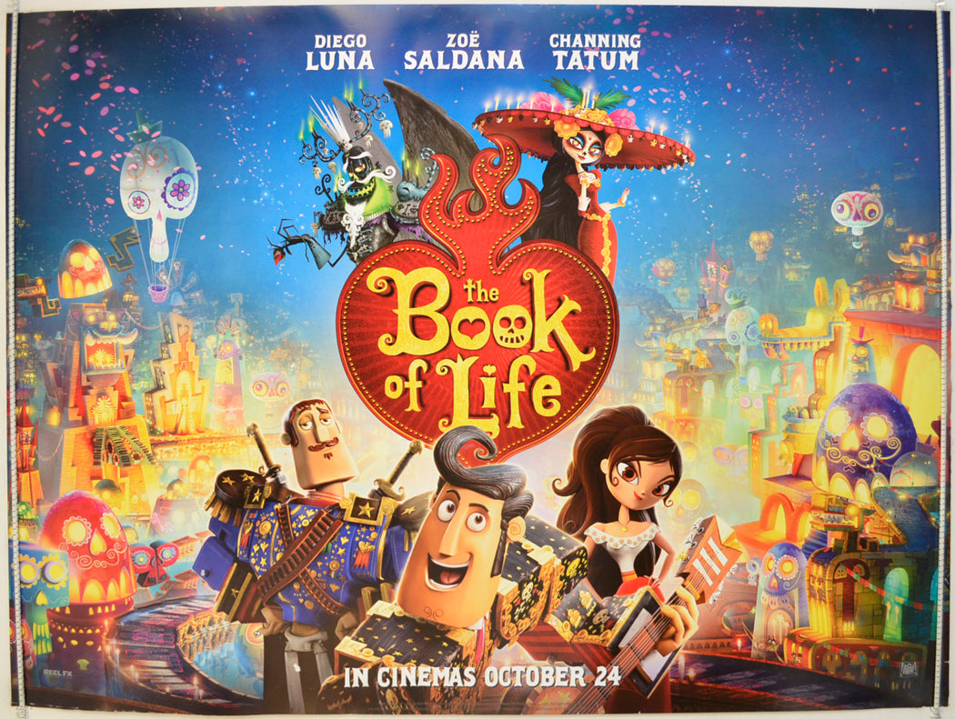 The Book Of Life  (Teaser / Advance Version)  Original Quad Poster - Film Poster - Movie Poster 