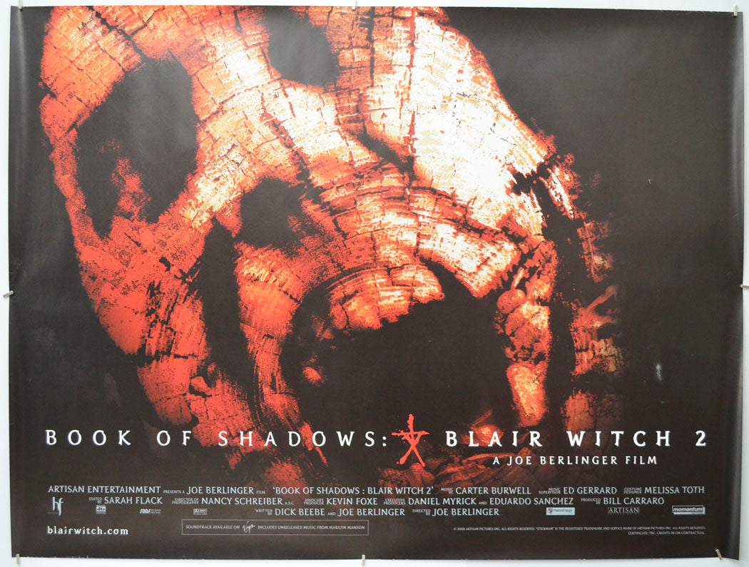 Book Of Shadows : Blair Witch 2  Original Quad Poster - Film Poster - Movie Poster