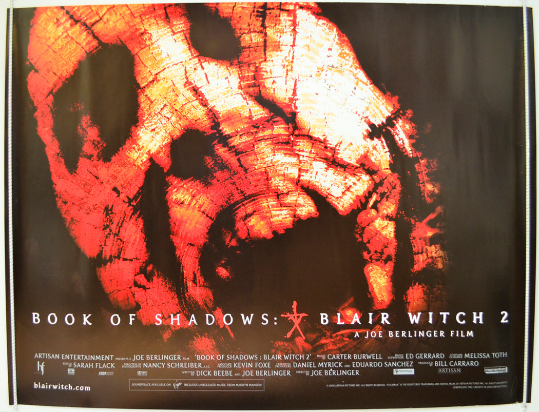 Book Of Shadows : Blair Witch 2 Original Quad Poster - Film Poster - Movie Poster  