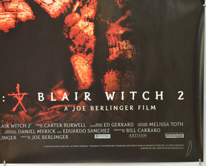 BOOK OF SHADOWS : BLAIR WITCH 2 (Bottom Right) Cinema Quad Movie Poster 