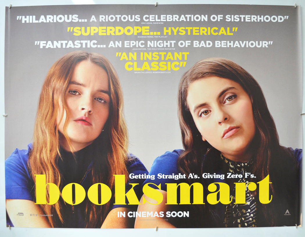 Booksmart Original Quad Poster - Film Poster - Movie Poster  